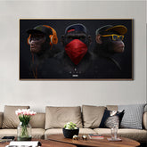 Canvas - 3 Monkeys